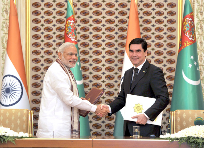 India-Turkmenistan pact signing