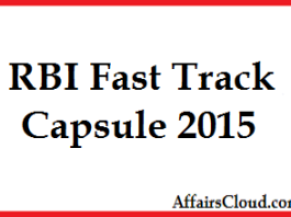 RBI Fast Track Capsule 2015