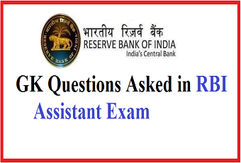 RBI Assistant Exam GA Questions