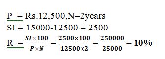 Si Questions Quants Questions : Simple Interest Set 2