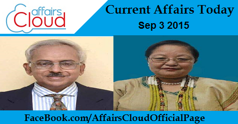 Current Affairs Today Sep 3 2015