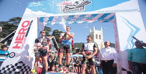 Portuguese Cyclist Pinto Titled with Hero MTB Himalayan