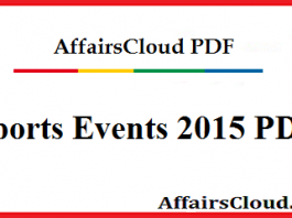 Sports Events 2015 PDF
