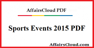 Sports Events 2015 PDF