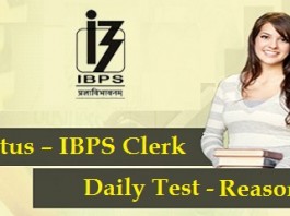 Stratus - IBPS Clerk - Daily Test - Reasoning
