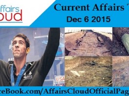 Current Affairs Today 6 December 2015