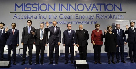 “Mission Innovation” launched for accelerating clean energy revolution