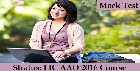 LIC AAO 2016 Course Mock Test