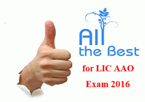 All the Best LIC AAO 2016