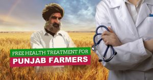 Punjab CM Parkash Badal distributes health insurance cards