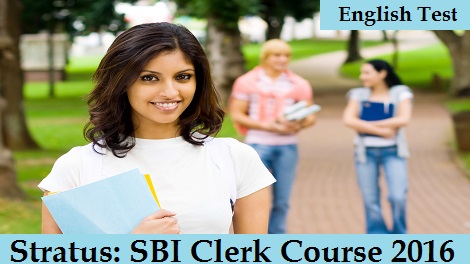 Stratus - SBI Clerk Course 2016 - English Test