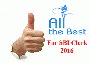 All the Best SBI Clerk