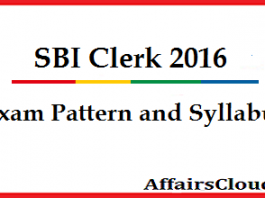 SBI Clerk Exam pattern and Syllabus