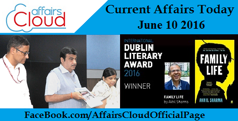 Current Affairs Today-june-10-2016