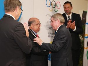 IOA President N. Ramachandran was awarded with the Olympic Order