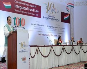 Shri J P Nadda commemorates a decade of Integrated Food Law in the country