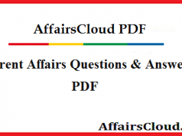 Current Affairs Quiz PDF Download