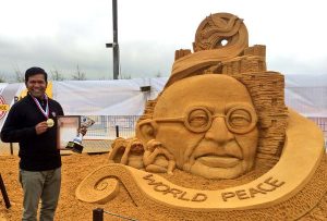 Sudarsan Pattnaik wins prize in Moscow sand art show