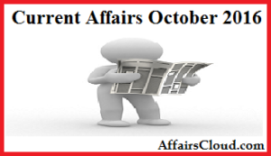 Current Affairs October