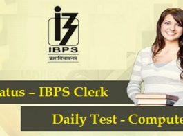 Stratus-IBPS-Clerk-Course-2016-Daily Test - Computer