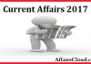 Current Affairs 2017 Current Affairs 2017