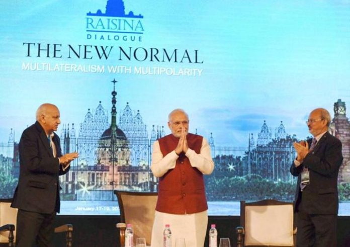 PM Modi Inaugurates Second Raisina Dialogue in New Delhi Second Raisina Dialogue