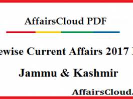 Jammu & Kashmir Current Affairs