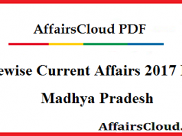Madhya Pradesh Current Affairs