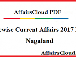 Nagaland Current Affairs
