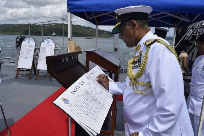 INLCU L51 commissioned into Indian Navy at Port Blair INLCU L51 commissioned into Indian Navy at Port Blair