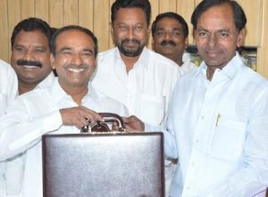 The Telangana State Finance Minister Etala Rajender presented the budget estimate of Rs. 1,49,646-crore for 2017-18 on March 13, 2017 in the state assembly. The Rs 4,471.30 crore revenue surplus budget mainly focuses on the development and welfare measures. The 2017-18 budget is Rs 15 lakh crore more when compared to Rs 130 lakh crore in the 2016-17 Budget. Salient Features of the Budget The 2017-18 budget is based on uniform system of accounting and not on classification of expenditure into plan and non-plan. The Gross State Domestic Product (GSDP) growth at constant prices in 2016-17 is likely to be 10.1 percent as against expected national GDP growth of 7.1 per cent State’s Per Capita Income in 2016-17 is estimated to increase to Rs 1,58,360 from Rs 1,40,683 in 2015-16. This is significantly higher than national average of Rs 1,03,818. Committed expenditure in 2017-18 has been pegged at Rs 61,607.20 crore while the Revenue Expenditure at Rs 50,954.61 crore Expenditure under ‘Pragati Paddu’ (expenditure on schemes) is Rs 88,038.80 crore. State’s own revenue receipts are proposed at Rs. 69,220.37 crore in BE 2017-18 as compared to Rs. 58,636 crore in RE 2016-17. Transfers from the Centre are proposed at Rs. 43,862.67 crore in BE 2017-18 as compared to Rs. 28,433.78 crore in RE 2016-17. The finance minister proposed a fiscal deficit of Rs. 26,096.31 Crore which is 3.48% of estimated GSDP. Important Allocations Agriculture sector : Rs.5,943 crore Irrigation : Rs. 23, 675 crore, Panchayati raj Rs. 14,723 crore, Medical & Health – 5,976 crore Education – Rs. 12,705 crore Fee Reimbursement – Rs. 1,939 crore Roads & Buildings: Rs. 5,033 crore, Power Rs. 4,203 crore, Health Rs. 5,976 crore Education Rs. 12,705 crore Public Safety & Security: Rs. 4,828 crore Municipal Administration & Urban Development: Rs. 5,599 Crore Brahmins Welfare: Rs. 100 crore Scheduled Castes : Rs. 14,375 crore Scheduled Tribes: Rs. 8,165 crore Backward Classes: Rs. 5,070 crore Minorities: Rs. 1,249 crore Women & Child Welfare: Rs. 1,731 crore Aasara Pensions: Rs. 5,330 crore Tourism Sector: Rs. 198 crore Industrial Sector: Rs. 985 crore Law and Order gets Rs 4,828 crore Information technology department: Rs 252.89 crore Schemes & Initiatives 23 major, 13 minor irrigation projects taken up Financial help for caste-based vocations Rs 300 crore for Greater Warangal development Fine rice for Anganwadi centres across the State Rs 30 crore for journalists welfare Kalyana Laxmi, Shaadi Mubarak beneficiaries to get Rs 75,116 in place of Rs 50,000 Government initiative ‘know-your-district, plan-your-district’ will help decentralised planning which was only on paper earlier despite 73rd and 74th amendments to Constitution Periodic review of utilisation of funds for SC, ST welfare, quarterly reports to be submitted to legislature Mission Bhagiratha, the piped drinking water programme gets Rs 3000 crore. 4th & Final Settlement to Banks as part of Farm Loan Waiver (Rs 17,000 crore): Rs 4,000 crore