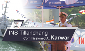Vice Admiral Girish Luthra Commissions INS Tillanchang at Karwar