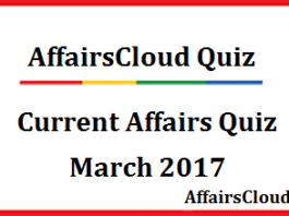 current affairs March quiz
