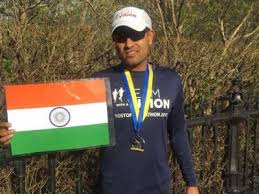 Visually impaired Indian runner Sagar Baheti completes historic Boston Marathon