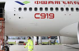 1st large Chinese-made passenger jet C919 makes its maiden flight