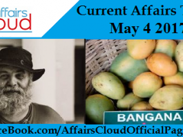 Current Affairs Today - May 4 2017