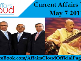 Current Affairs Today May 7 2017