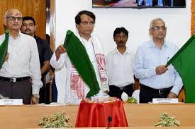 Railway Minister Suresh Prabhu flags off Naharlagun-Guwahati Shatabdi Express