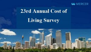 23rd Annual Cost of Living Survey