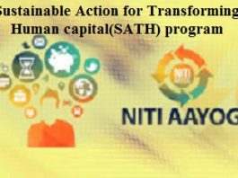 Sustainable Action for Transforming Human capital(SATH) program launched by NITI Aayog
