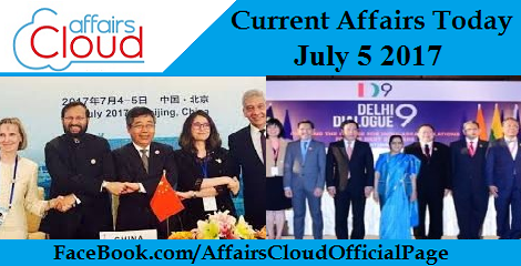 Current Affairs July 5 2017