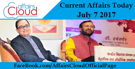 Current Affairs July 7 2017