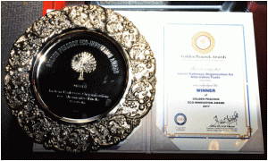 IROAF sets gold standards by winning Golden Peacock Award for Eco Innovation for year 2017