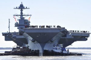 World's largest supercarrier USS Gerald R Ford commissioned in USA