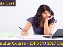 Cumulus Course - IBPS PO 2017 Exam - Quants test