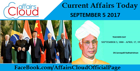 Current-Affairs-September 5 2017