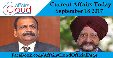 Current Affairs Today September 18 2017