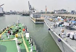 Five-ship Indian naval training flotilla on visit to Colombo