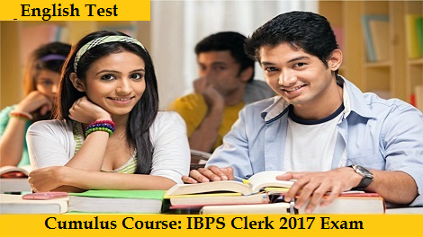 IBPS Clerk Course 2017 - English Test
