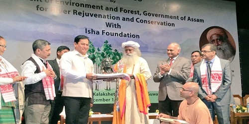 Assam signs MoU with Isha Foundation to rejuvenate its rivers